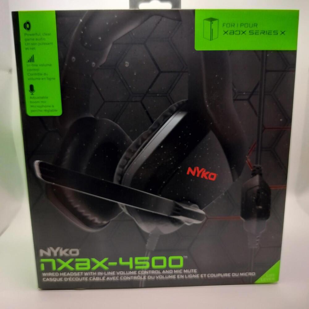 Nyko NXBX-4500 Wired Gaming Headset For Xbox Series X Black